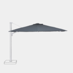 ARTELIA Tivani 3x4m · Parasol déporté LED · Toile Axroma · Gris foncé · Pied roulant inclus · Qualité premium