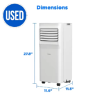Climatiseur portable Midea 3-en-1 reconditionné (refroidisseur, ventilateur et déshumidificateur) – Unité légère et mobile avec kit d'installation facile – Image 6
