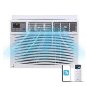 Climatiseur de fenêtre 12 000 BTU avec Wi-Fi et télécommande, capacité de refroidissement jusqu'à 550 pi², 115 V, pour pièces