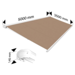 Store banne Coffre intégral Protect 2 LED Blanc Motorisé à télécommande + Eclairage LED – Image 4