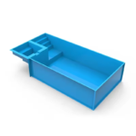 Vente en gros de coques de piscine enterrée en fibre de verre (grand format 8 m / 10 m) pour spa de jardin
