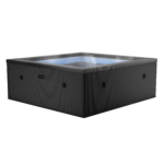 Spa gonflable carré en mousse Wave Garda pour 4 à 6 personnes – Noir