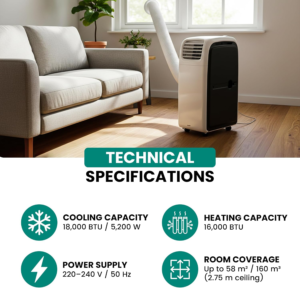 Eurom Coolperfect 180 Wifi Climatiseur mobile – Image 3