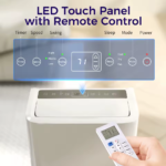 Climatiseur portable 12 000 BTU avec télécommande, unité autonome avec fonction de refroidissement intégrée – Image 5