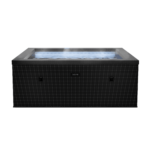 Spa gonflable carré en mousse Wave Garda pour 4 à 6 personnes – Noir – Image 5