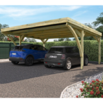 Carport bois double Victor Modern