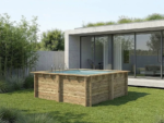Piscine bois rectangle Maldives 3.20 X 3.20 X 1.24 M – Image 4