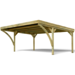 Carport bois double Victor Modern – Image 12