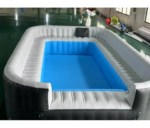 Canapé gonflable commercial personnalisé pour piscine, transat flottant portable pour fête - Canapé