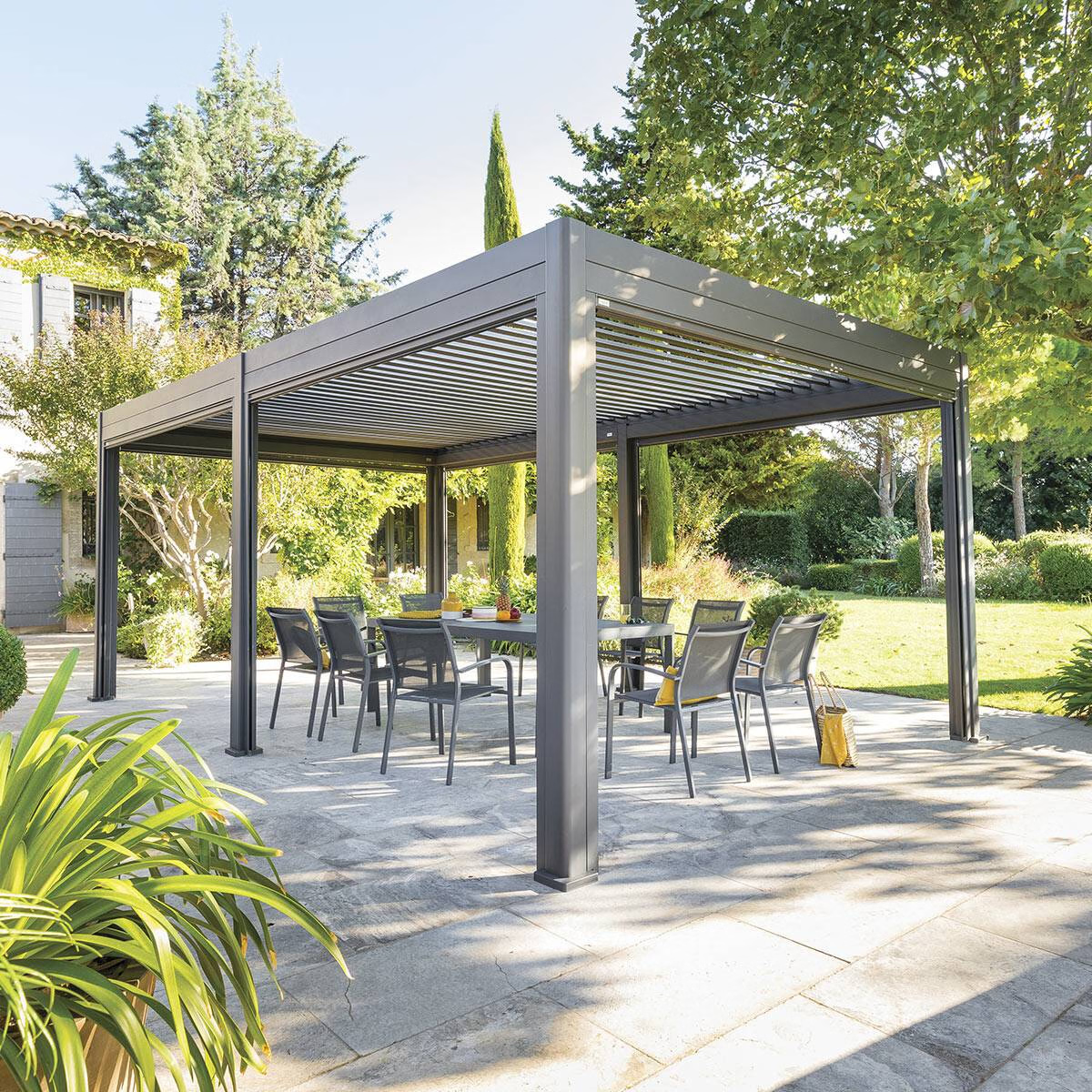 download (75) Hespéride Pergola bioclimatique EVORA grand modèle - 6 x 3,6 m – Image 1