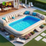 Canapé gonflable et piscine 2-en-1 (5 m / 16 pi) pour fêtes de famille en plein air – Fauteuil de détente de luxe pour enfants et adultes – Image 8