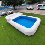 Canapé gonflable et piscine 2-en-1 (5 m / 16 pi) pour fêtes de famille en plein air – Fauteuil de détente de luxe pour enfants et adultes – Image 4