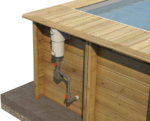 Piscine bois Carrée Urbaine + coffre + Filtration – Image 2