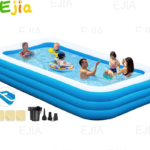 Canapé gonflable et piscine 2-en-1 (5 m / 16 pi) pour fêtes de famille en plein air – Fauteuil de détente de luxe pour enfants et adultes