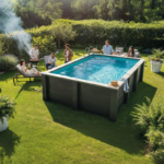 Gre Piscine composite Avant-Garde Nova carrée 3,15 x 3,15 x 0,96 m – Image 4