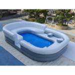 Canapé-transat gonflable pour piscine ou lac – 6 x 4 x 1,2 m – Image 2