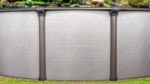 Piscine hors-sol ronde Melenia de 27 pi x 54 po – Dotée de margelles supérieures couleur bronze métallisé – Image 6
