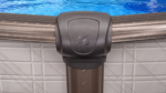 Piscine hors-sol ronde Melenia de 27 pi x 54 po – Dotée de margelles supérieures couleur bronze métallisé – Image 3