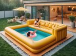 Canapé gonflable modulable pour piscine – Forme personnalisable – Idéal pour la détente en extérieur – Image 4