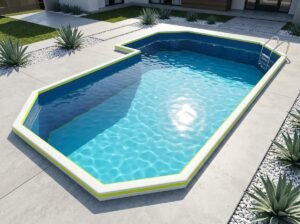 Durable extérieur IPOOLGO famille grande piscine gonflable adulte Rectangle soufflage profond – Image 2