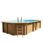 GRE Piscine bois Safran 6,20 x 3,95 x 1,36 m