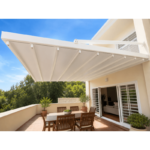 Pergola Toile Rétractable S-Luxe Sauleda Technical Étanche Suspendue (Bras de Supports) Électrique (Télécommande) Sur Mesure À Chaque Poteau (Recomm – Image 4